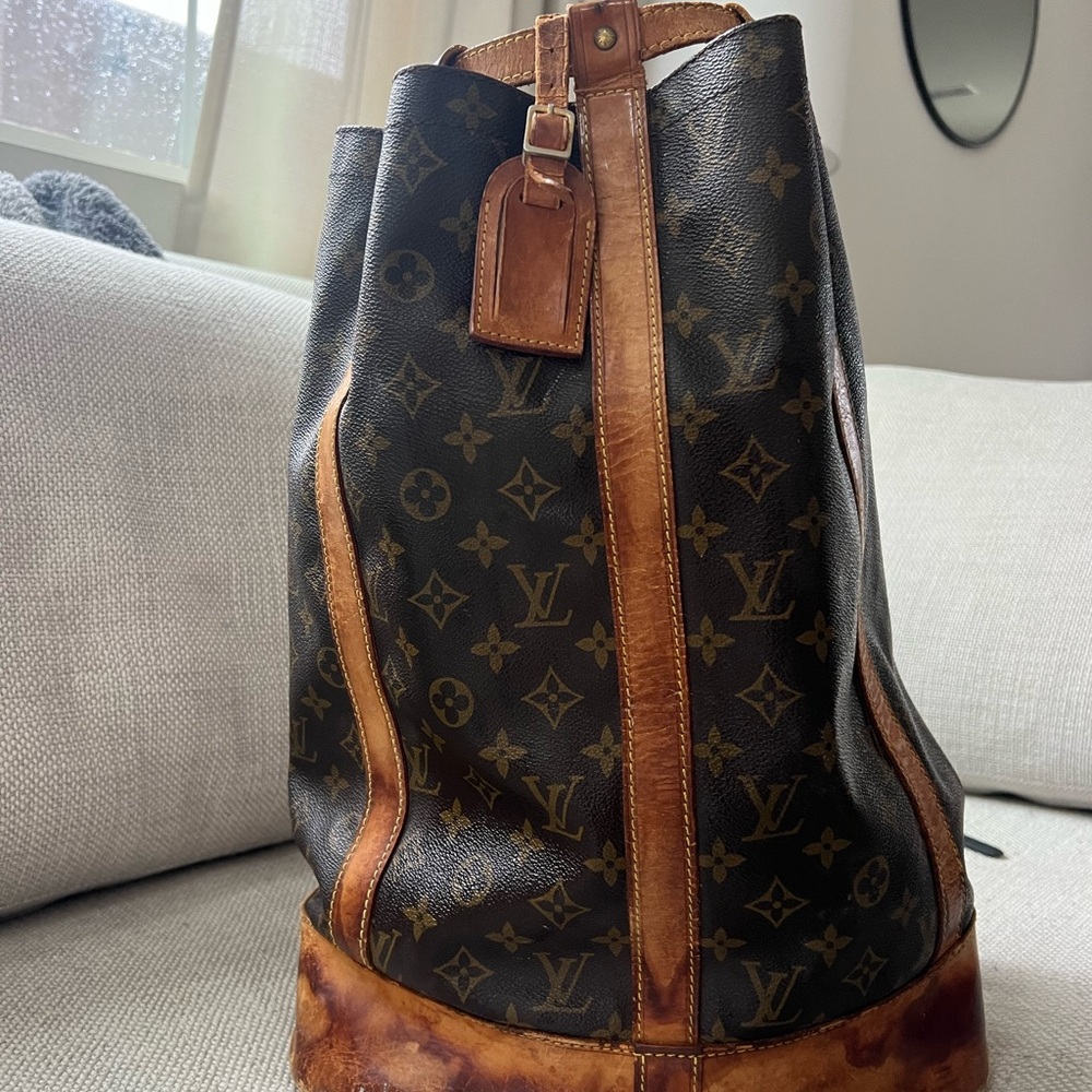 Louis Vuitton Monogram Brown Leather Men's Bag